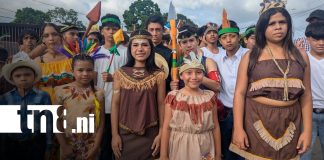 Foto: Indios Flecheros de Matagalpa reciben homenaje en desfile escolar/TN8
