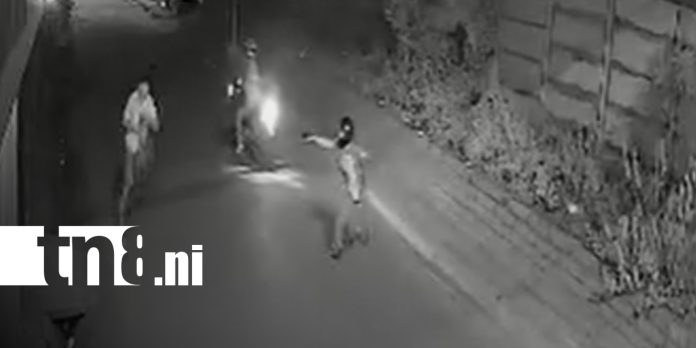 Foto: Cámara de vigilancia registra intento de asalto en Managua/TN8 Foto: Cámara de vigilancia registra intento de asalto en Managua/TN8
