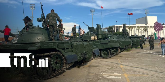 1 Foto: Familias continúan visitando la Exposición Estática del Ejército de Nicaragua/TN8