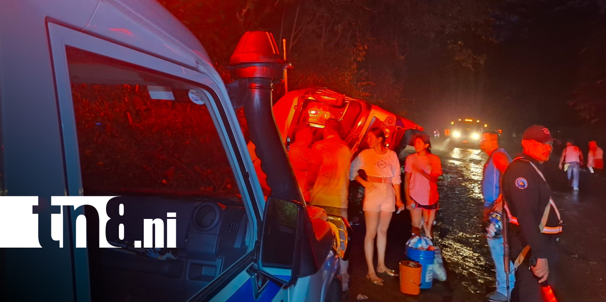 Foto: Fuerte accidente de tránsito deja al menos siete personas lesionadas en Chontales/TN8