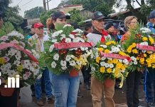Foto: Rinden homenaje a Héroes de la Paz en el Cementerio Municipal de Jinotepe, Carazo/TN8