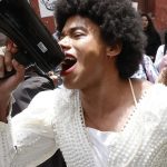 Foto: Artistas protestan por recortes en Colombia/Cortesía