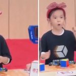 A sus seis años, niña de China vuelve a mejorar su récord mundial en Rubik Foto: Niña china logra promedio de 4,27 segundos en cubo de Rubik/Cortesía