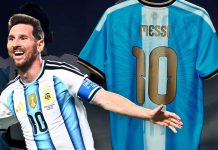 Messi sorprende con la camiseta para su último partido con la Selección Argentina Foto: Camiseta de Messi para su último partido con Argentina/Cortesía