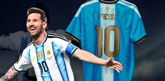 Foto: Camiseta de Messi para su último partido con Argentina/Cortesía