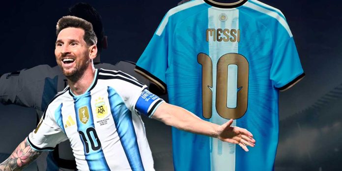 Foto: Camiseta de Messi para su último partido con Argentina/Cortesía