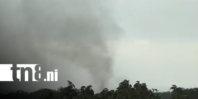 Foto: Tornado sorprende a pobladores de Nagarote y causa daños/TN8