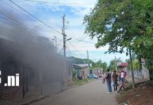 Fuego causa daños en dos viviendas de Nandaime y deja pérdidas materiales Foto: Incendio causa daños en dos viviendas de Nandaime/TN8