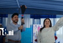 Nicaragua cumple la entrega de la antorcha de la libertad a Costa Rica Foto: ¡Nicaragua entrega la antorcha a Costa Rica!/tn8