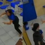 ¡Alarma en Brasil! Alumna ataca a su profesora en plena clase Alumna ataca a su profesora en una escuela de Brasil