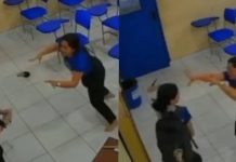¡Alarma en Brasil! Alumna ataca a su profesora en plena clase Alumna ataca a su profesora en una escuela de Brasil