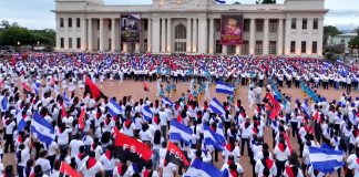Foto. Juventud Presidente realiza proclama por la paz y amor a Nicaragua