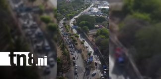 Foto: Avanza reparación de vía entre Villa Fontana y rotonda Rigoberto López Pérez/TN8