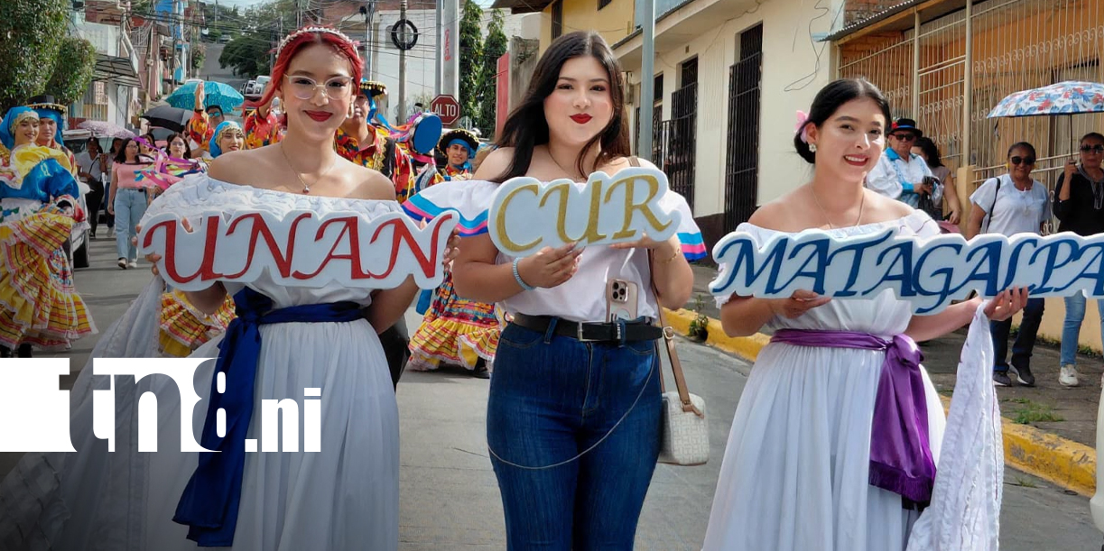 Foto: Colorido desfile celebra el Día Nacional del Huipil en Matagalpa/TN8