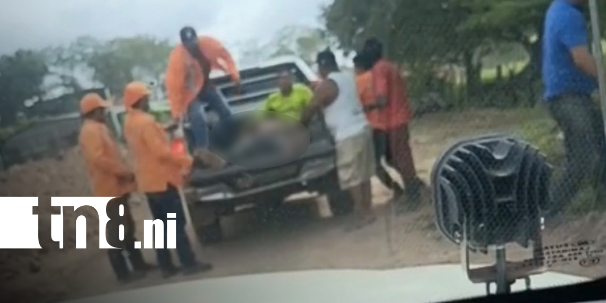 Foto: Accidente laboral deja un muerto en carretera de Chontales/TN8