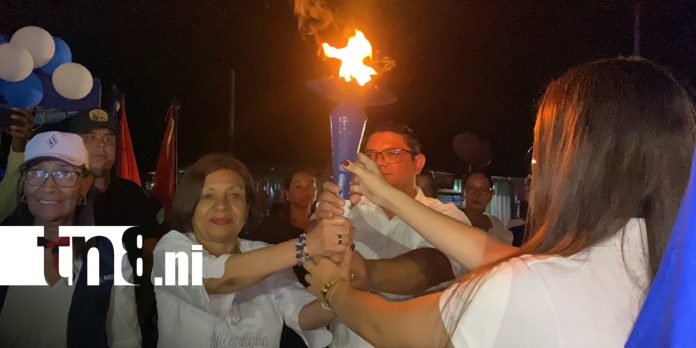 Foto: Estelí recibe la Antorcha de la libertad/TN8 Foto: Estelí recibe la Antorcha de la libertad/TN8