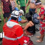 Foto: Pareja resulta lesionada tras sufrir accidente en motocicleta en Carretera Sur/TN8