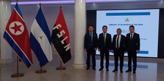 Foto: Nicaragua conmemora 205 años de Independencia en Corea del Norte/Cortesía