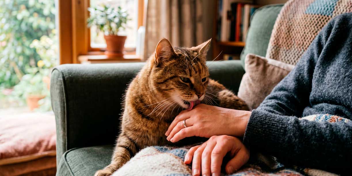Foto: ¿Por qué los gatos lamen a las personas? /Cortesía