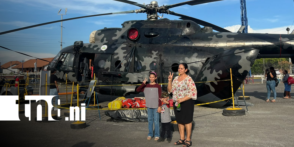 Foto: Familias continúan visitando la Exposición Estática del Ejército de Nicaragua/TN8