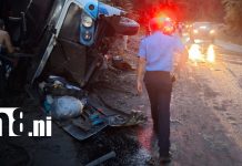 Fuerte accidente de tránsito deja al menos siete personas lesionadas en Chontales Foto: Fuerte accidente de tránsito deja al menos siete personas lesionadas en Chontales/TN8