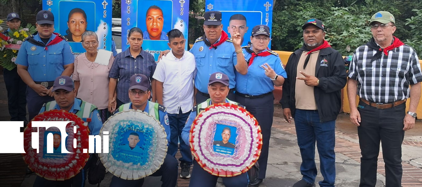 Foto: Rinden homenaje a Héroes de la Paz en el Cementerio Municipal de Jinotepe, Carazo/TN8