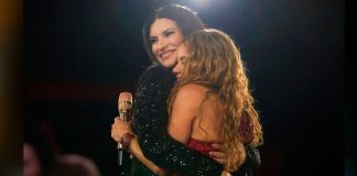 Shakira sorprende en Madrid al invitar a Laura Pausini para cantar “Antología” Foto: Shakira y Laura Pausini cantan “Antología” en Madrid/Cortesía