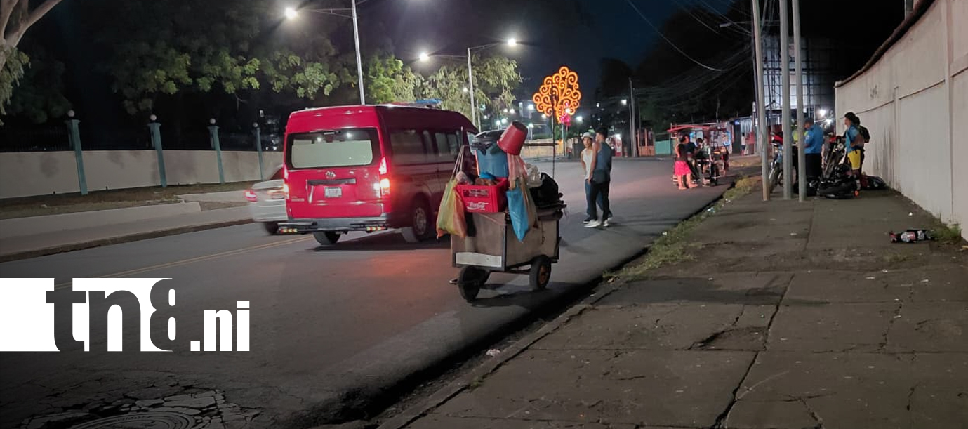 Foto: Accidente entre motocicletas deja tres lesionados en Managua/TN8