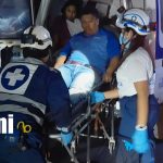 Foto: Dos motociclistas lesionados tras fuerte colisión en Managua/TN8