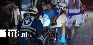 Foto: Dos motociclistas lesionados tras fuerte colisión en Managua/TN8