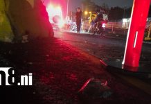 Motociclista resulta lesionado tras accidente en el sector de la Rotonda El Periodista Foto: Motociclista resulta lesionado tras accidente en el sector de la Rotonda El Periodista/TN8