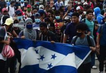Honduras registra nueva salida de migrantes en medio de mayores controles fronterizos Foto: Nueva caravana migrante sale de Honduras/Cortesía