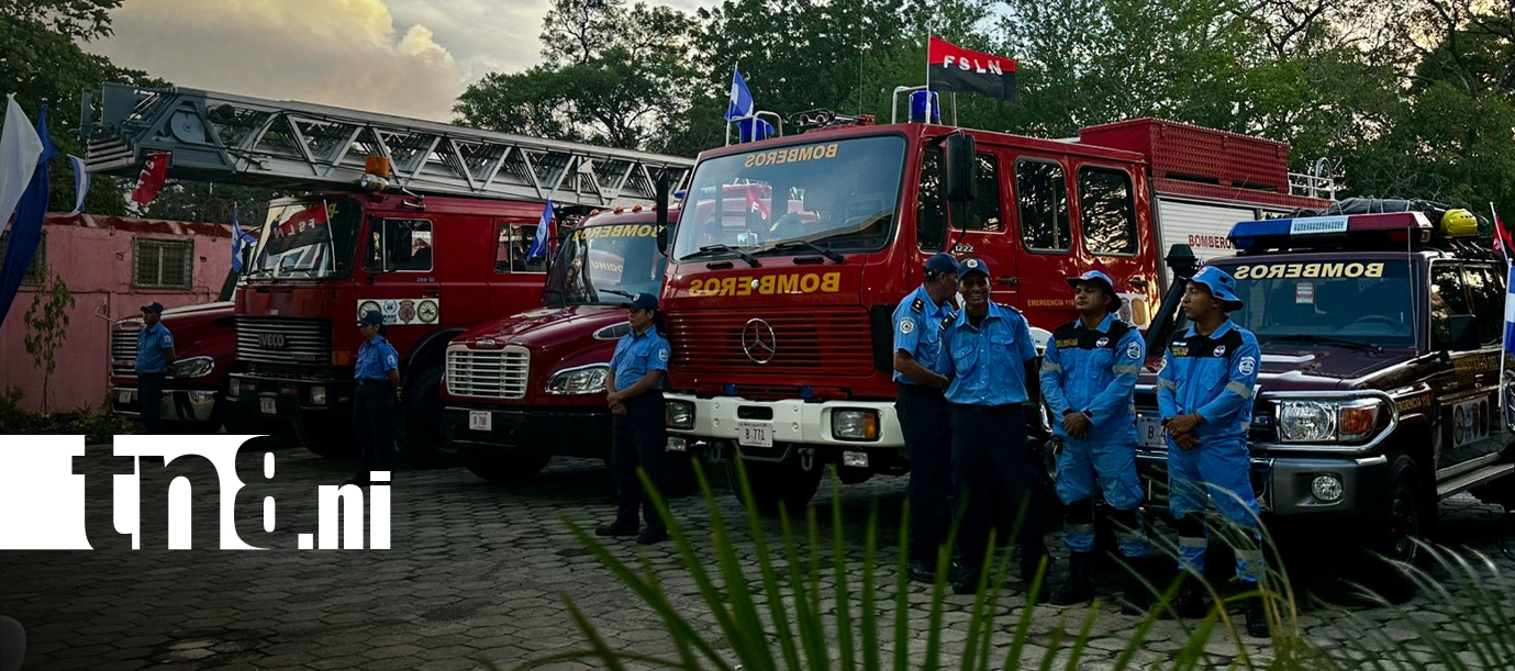 Foto: Bomberos inauguran nueva estación en Managua con seis unidades de apoyo/TN8