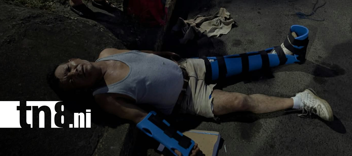 Foto: Peatón resulta lesionado tras ser impactado por una motocicleta en Managua/TN8