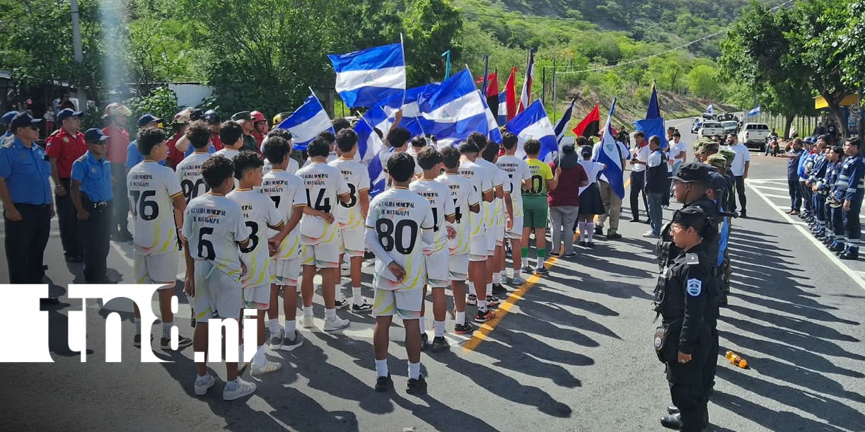 Foto: Matagalpa recibe la Antorcha Centroamericana en su recorrido por el centro del país/TN8