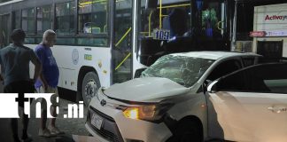 Foto: Accidente entre ruta 109 y automóvil genera tensión en Managua/TN8