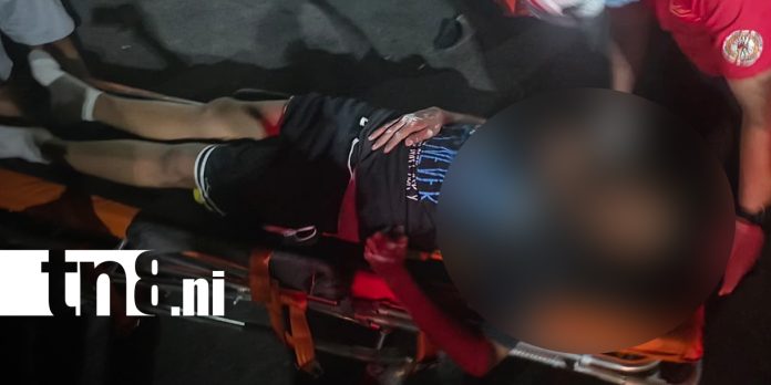 Foto: Adolescente de 16 años resulta lesionado en accidente en Managua/TN8