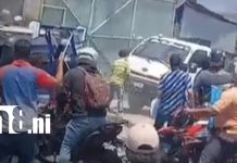 Fuerte altercado tras el traslado de caponeras ilegales al depósito de Acahualinca Foto: Propietarios de caponeras protagonizan altercado en Acahualinca/TN8