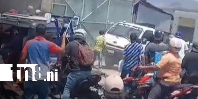 Foto: Propietarios de caponeras protagonizan altercado en Acahualinca/TN8 Foto: Propietarios de caponeras protagonizan altercado en Acahualinca/TN8