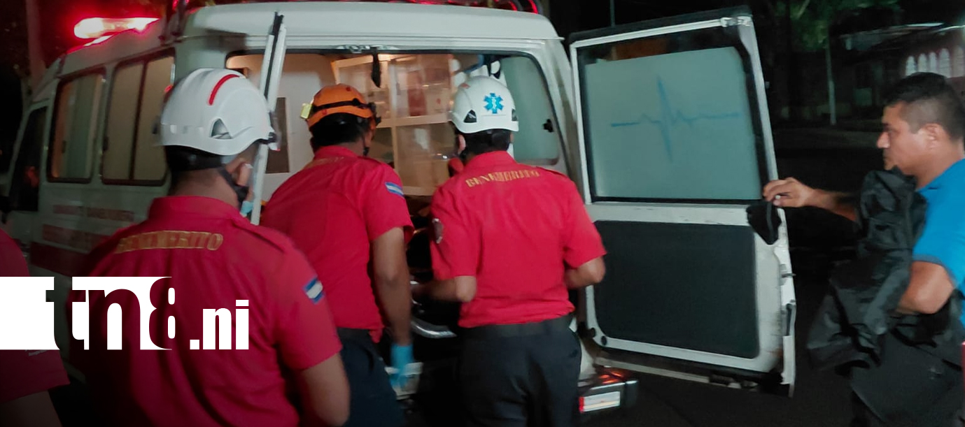 Foto: Motociclista resulta lesionado en accidente de tránsito en Managua/TN8