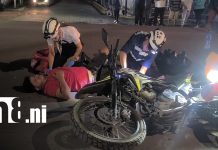 Tres personas lesionadas tras colisión entre motocicletas en la Panamericana de Estelí Foto: Colisión entre motocicletas deja tres personas lesionadas en Estelí/TN8