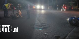 Foto: Colisión en el Memorial Sandino deja mujer lesionada/TN8