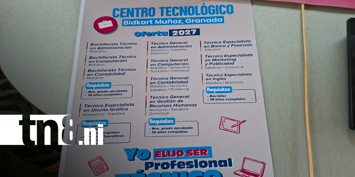 Foto: Oferta Formativa 2027 de INATEC llega a Granada/TN8