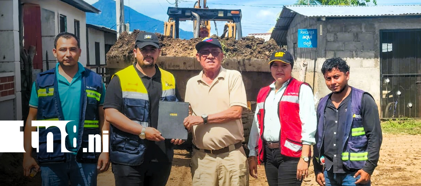 Foto: Inician obras de adoquinado en el barrio 19 de Julio de Nandaime/TN8