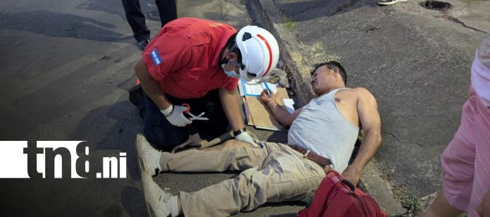 3 Foto: Peatón resulta lesionado tras ser impactado por una motocicleta en Managua/TN8
