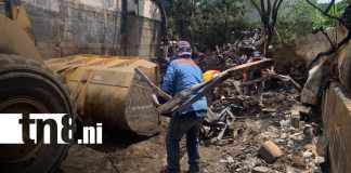 Foto: Incendio destruye vivienda y deja dolorosa pérdida en Managua/TN8