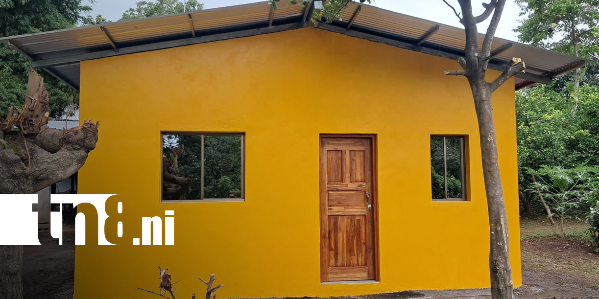 Foto: Una nueva vivienda marca el inicio de una nueva etapa para familia en Ometepe/TN8