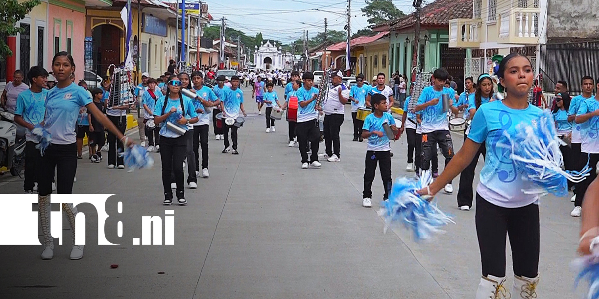 Foto: Bandas rítmicas llenan de música y color las calles de Nandaime/TN8