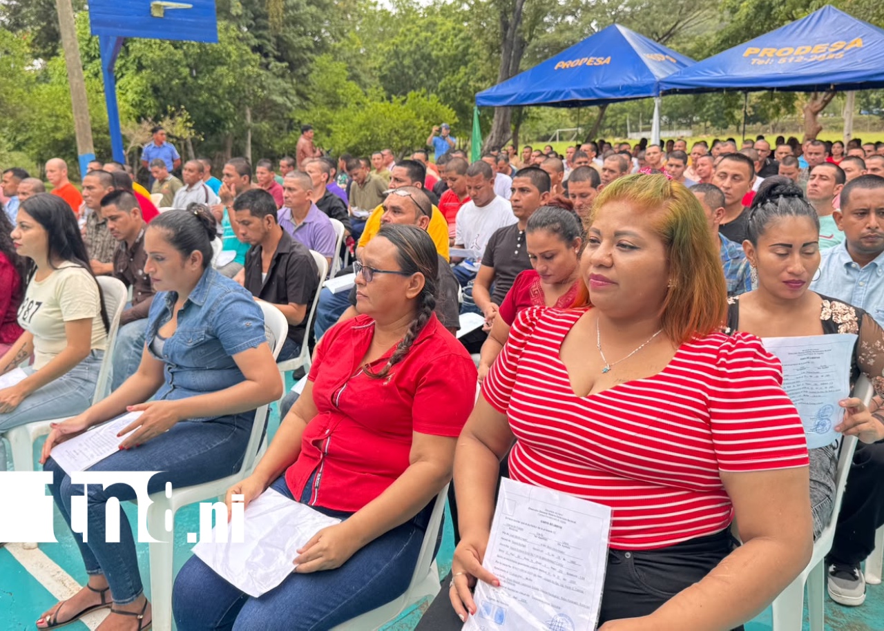 foto: Personas privadas de libertad reciben cartas de liberación en Chontales/tn8