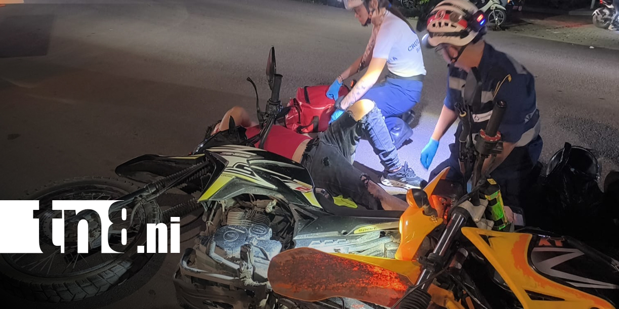 Foto: Colisión entre motocicletas deja tres personas lesionadas en Estelí/TN8